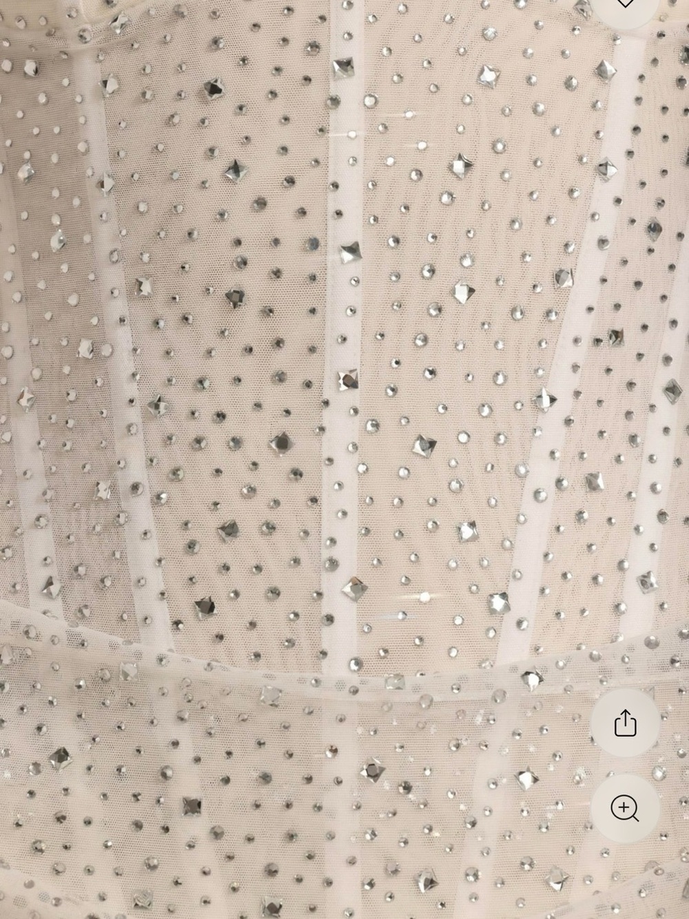 Oh Polly “Connie” White Sparkle Dress - Picture 2 of 5